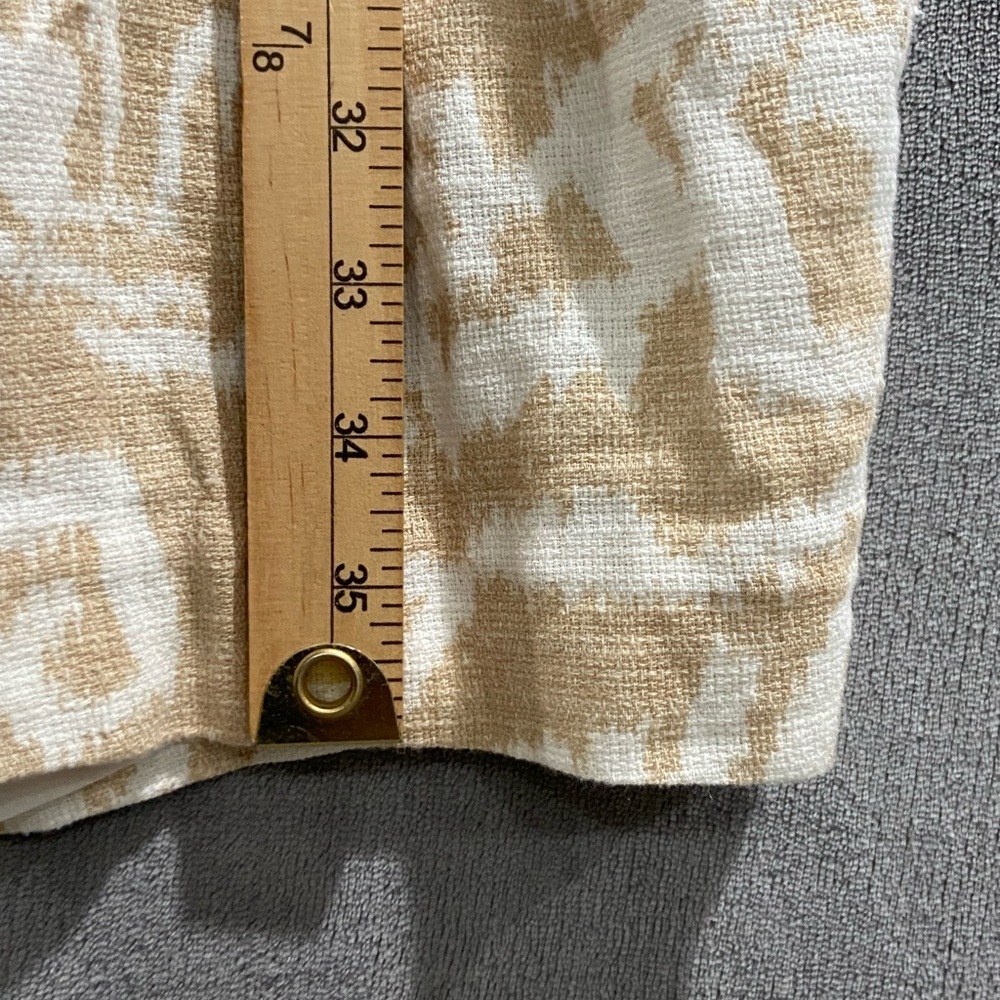 PENDLETON Drop Waist Shift Dress Linen White Tan Beige Women’s Size 8 - Picture 6 of 10